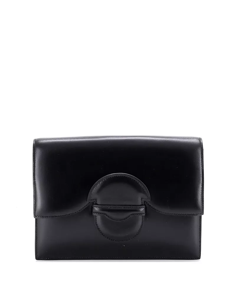 Pre-Owned HERMES Vintage 1938 Clutch Leather