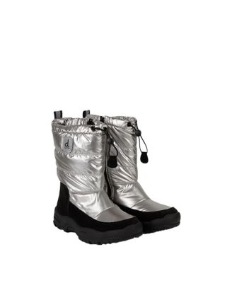 Girls' Nylon Quilted Waterproof Shell Treaded Sole Winter Boots - Toddler, Little Kid, Big Kid