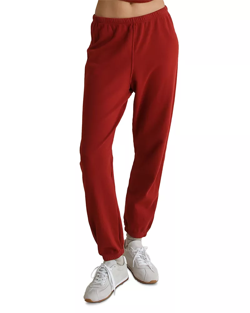 perfectwhitetee Cotton Terry Cinched Hems Sweatpants