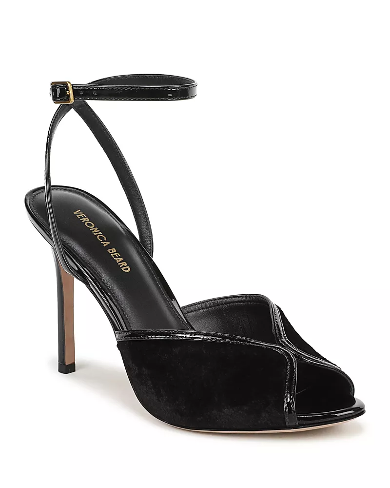 Veronica Beard Women's Anora Velvet Slingback Sandals