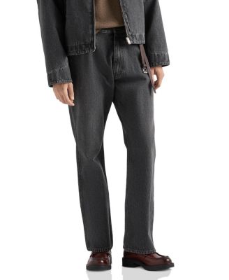 Five-Pocket Denim Jeans in Black