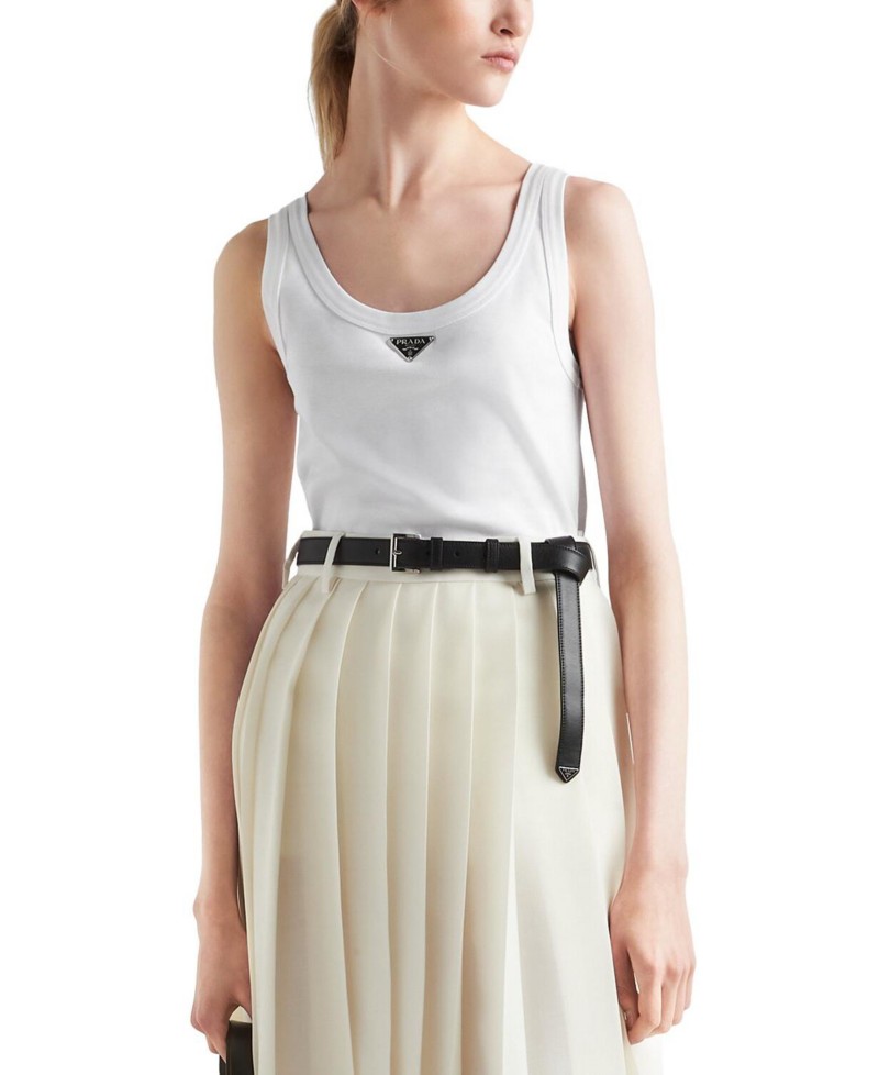 Prada Ribbed Knit Jersey Tank Top by Bloomingdale's