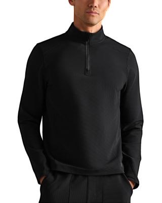 Rhone Covert Ribbed Quarter Zip Sweatshirt