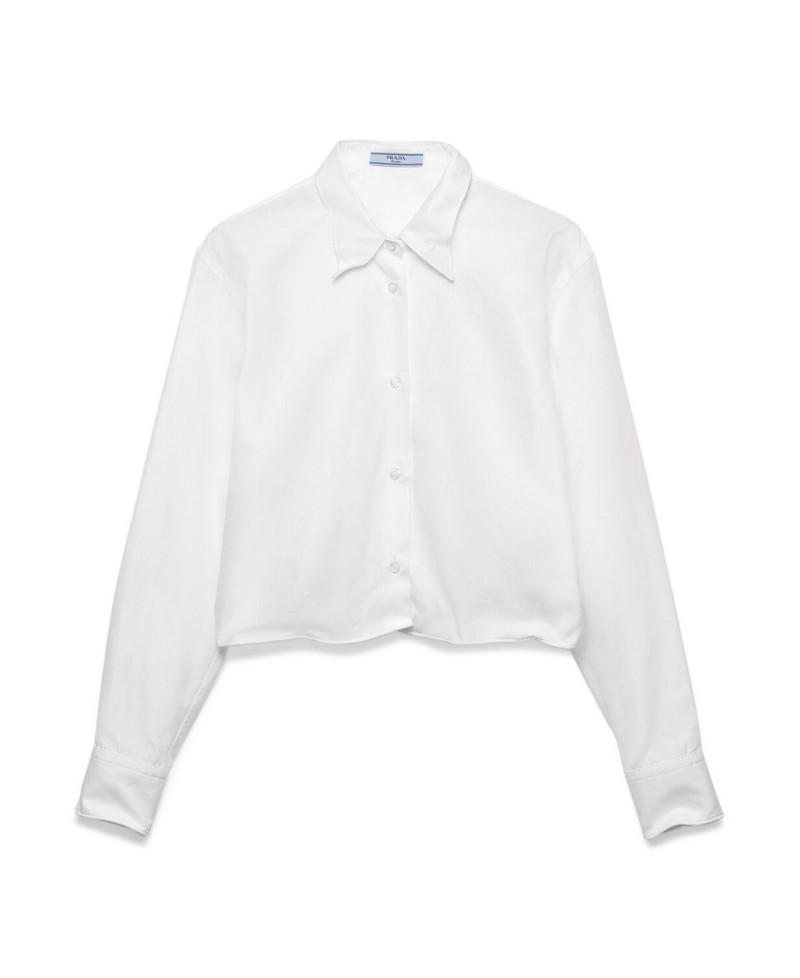 NEW! Prada Shapeable Cotton Shirt by Bloomingdale's