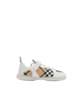 Unisex Check and Leather Matrix Sneakers - Little Kid, Big Kid - Little Kid