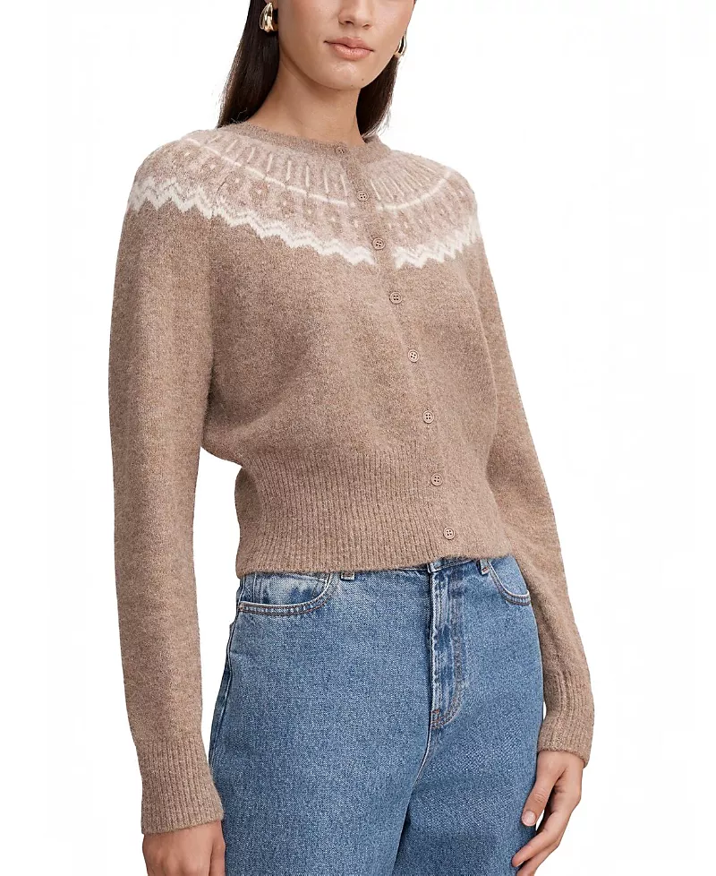 Ever New Women's Billie Fair Isle Cardigan