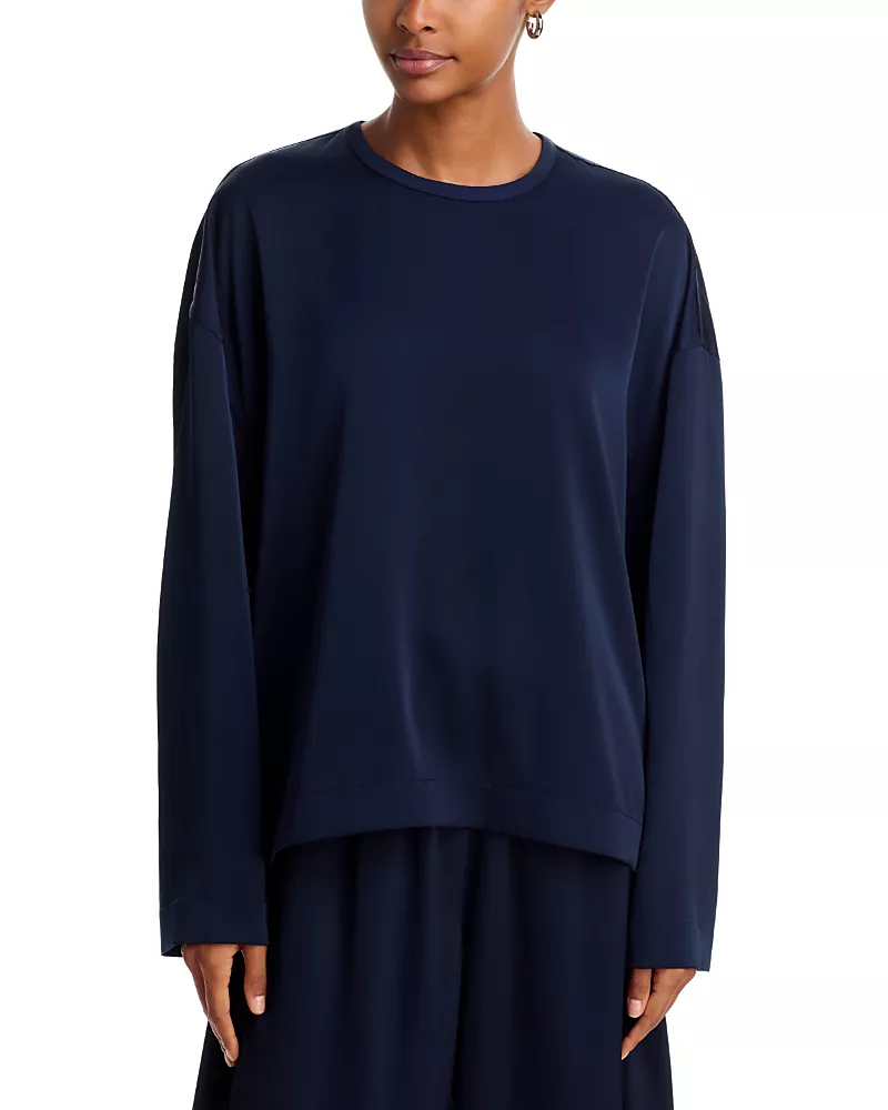 Cinq a Sept Delisa Long Sleeve Crewneck Top