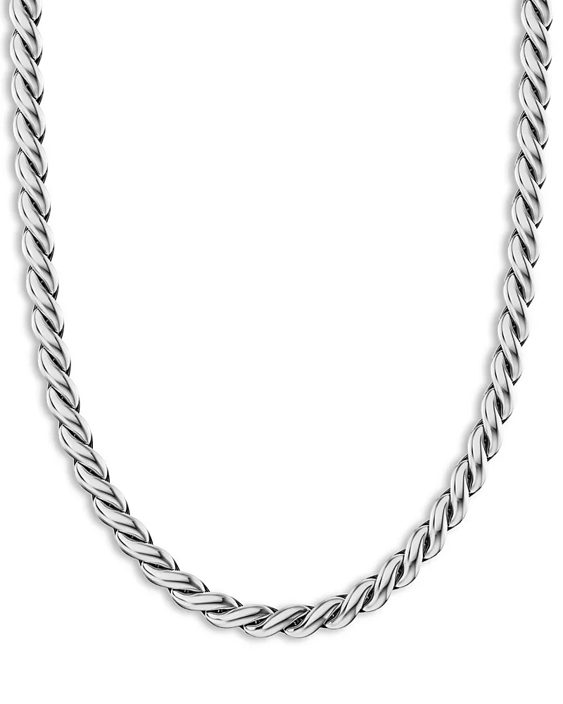 David Yurman Sculpted Cable Chain Necklace in Sterling Silver, 5.7mm
