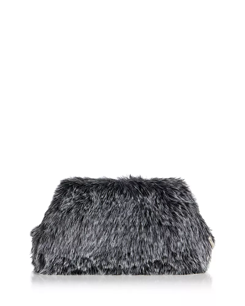 Michael Kors Goldie Faux Fur Clutch