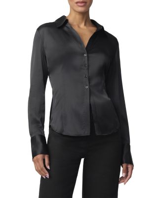 Joe's Jeans The Satin Cora Slim Button Up Blouse