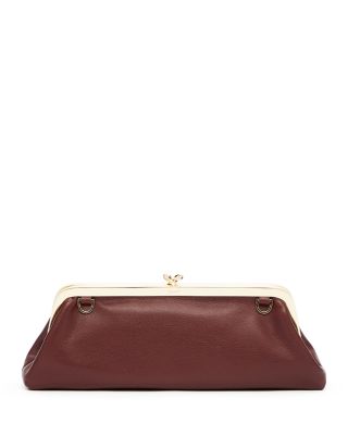 Vivienne Slim Leather Convertible Clutch