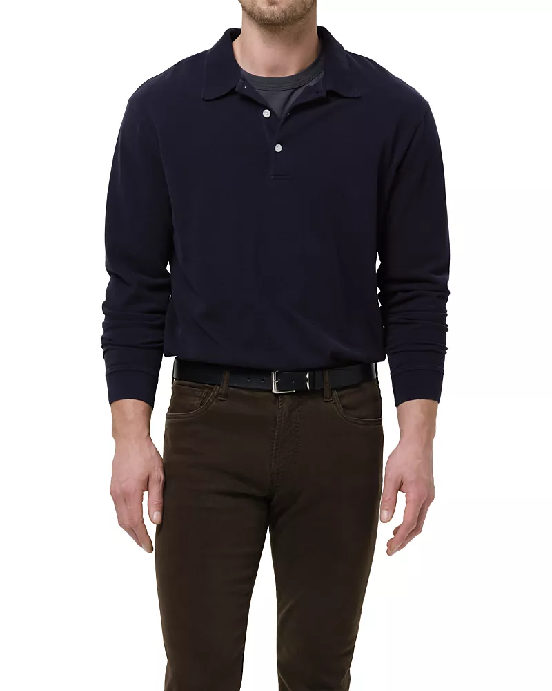 Citizens of Humanity Long Sleeve Banded Polo Shirt