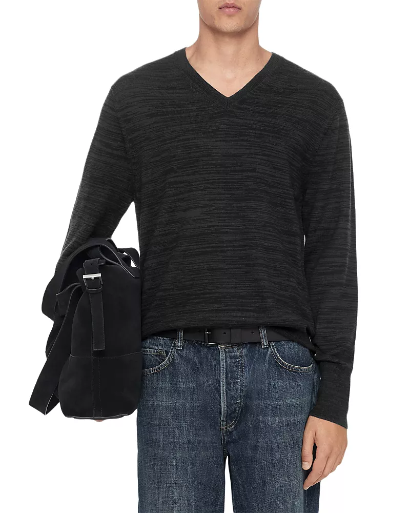 Allsaints Beton Wool V Neck Sweater