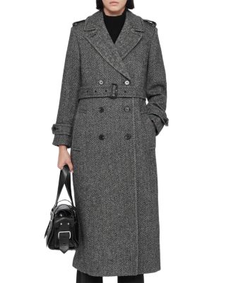 Brescia Wool Blend Belted Trench Coat
