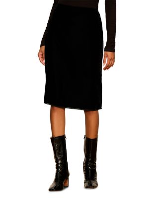 Sanctuary Layla Velvet Pencil Skirt