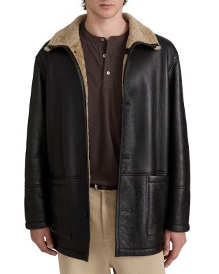 Shearling Leather Overcoat