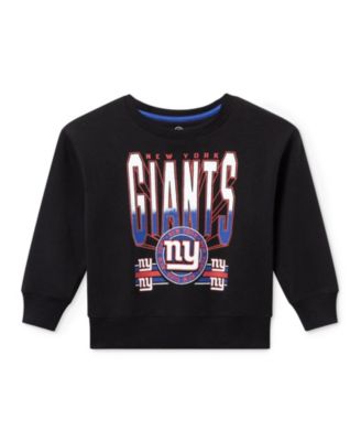 Unisex NFL New York Giants Drop Shoulder Crew Fleece - Little Kid, Big Kid