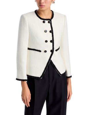 Hall Collarless Tweed Jacket