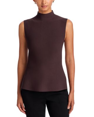 Theory Mock Neck Peplum Top