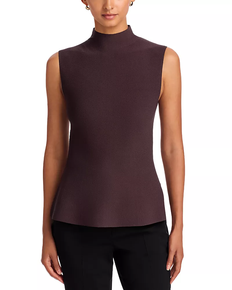 Theory Mock Neck Peplum Top