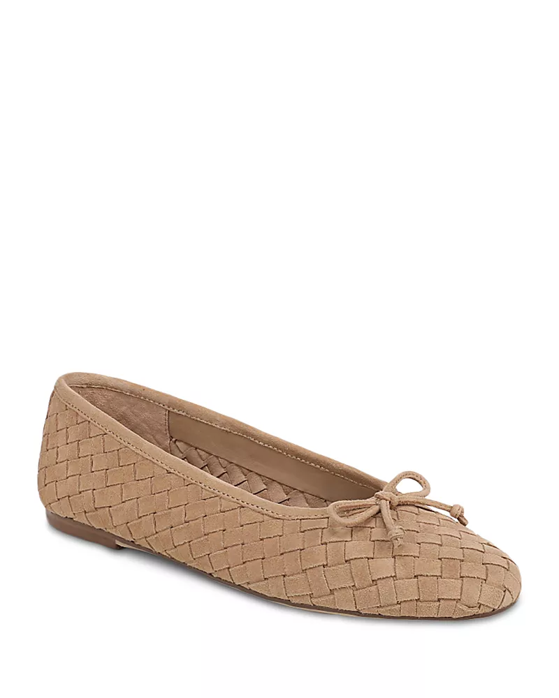 Sam Edelman Women's Ruthie Woven Suede Ballet Flats
