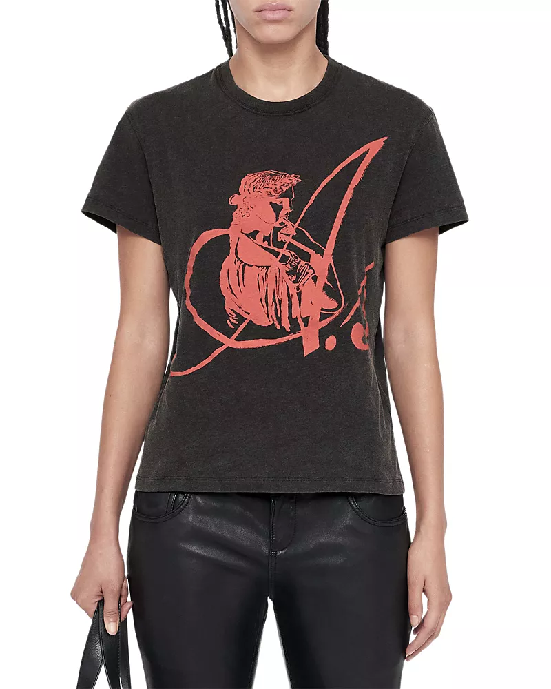 Allsaints Statue Addi Cotton Blend Graphic Tee