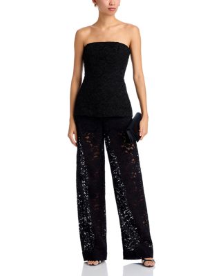 Basil Lace Strapless Top & Trevor Lace Pants