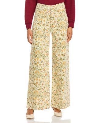 The Ditcher High Rise Wide Leg Jeans in Best Fronds Forever
