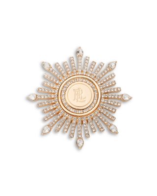 Crystal Crest Burst Pin