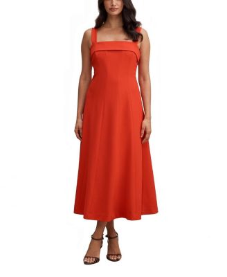 Women's Harriet Low Back Bow Midi Dress