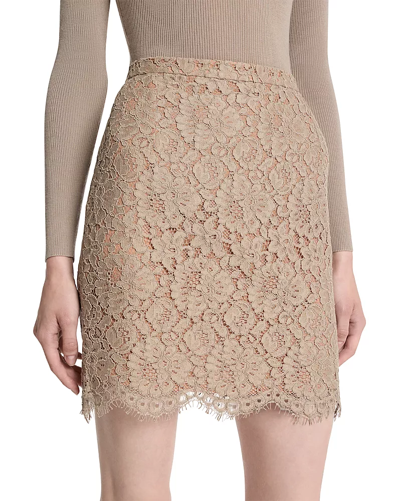 Michael Kors Collection Corded Lace Mini Skirt