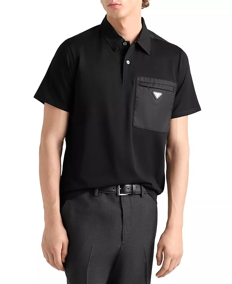Prada Stretch Cotton Polo Shirt