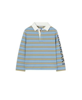 Boys' Striped Cotton Rugby Shirt - Little Kid, Big Kid