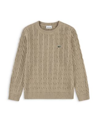 Boys' Cable Knit Crewneck Sweater - Big Kid