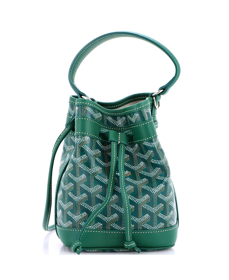 Pre-Owned Goyard Mini Petit Flot Bucket Bag Coated Canvas