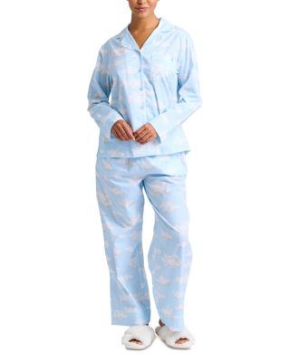 Cloud Nine Cotton Poplin Long Sleeve Pajama Set