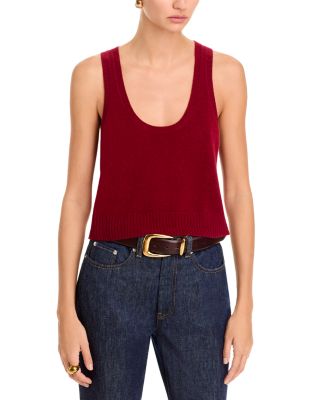 Filou Cashmere Scoop Neck Crop Tank
