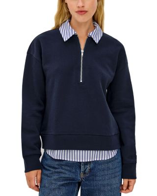 Waverly Cotton Collared Quarter Zip Sweater