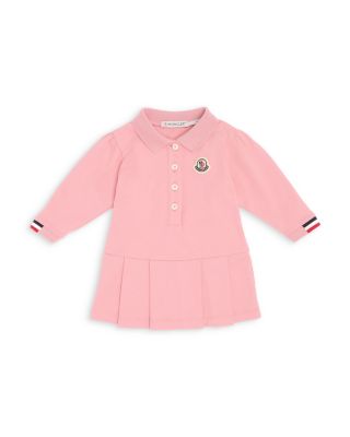 Girls' Polo Collar Long Sleeve Pleated Dress – Baby, Toddler