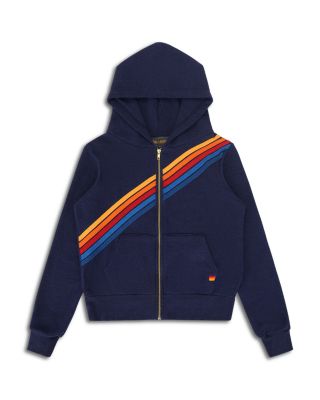 Disco Rainbow Stripe Zip Hoodie