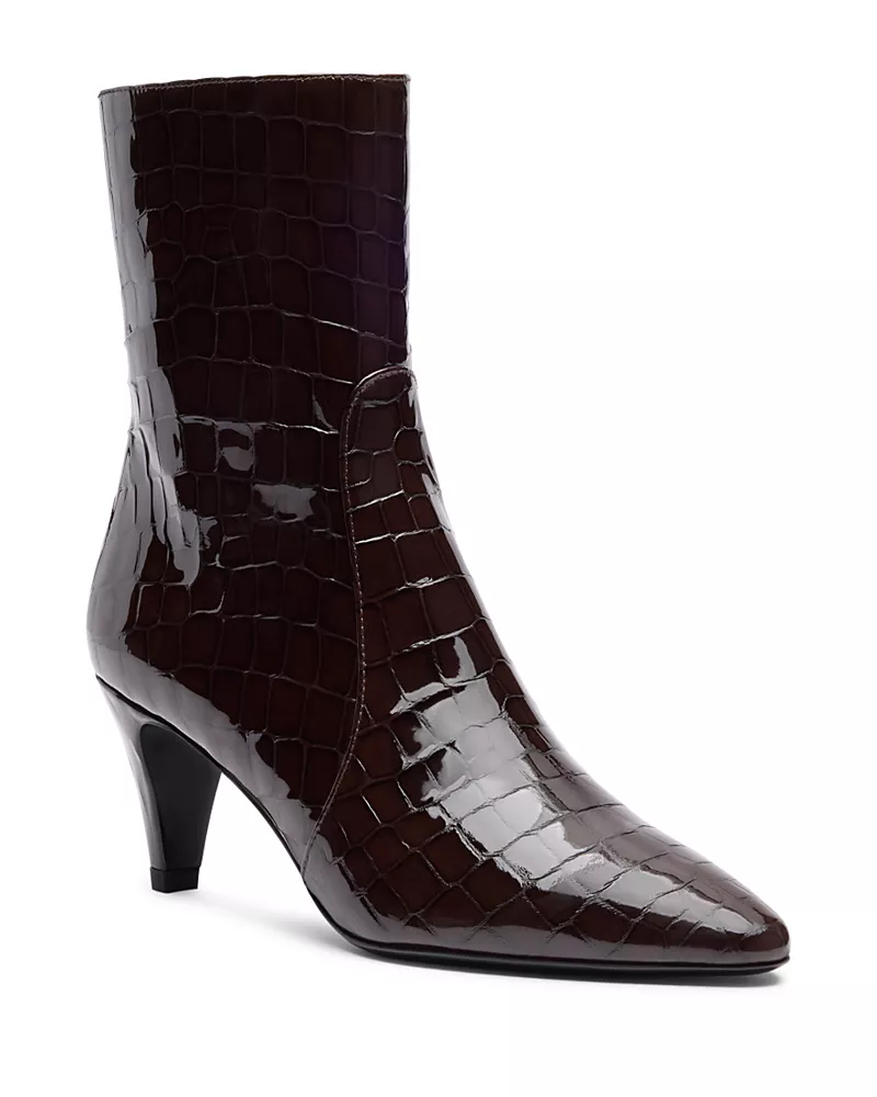 Stuart Weitzman Women's Lennon 60 Patent Leather Ankle Boots