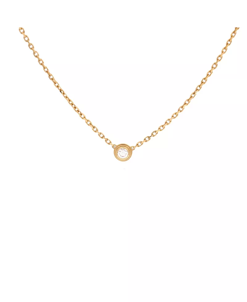 Pre-Owned Cartier Xs Cartier D'Amour Pendant Necklace 18K Gold and Diamond, 14.75