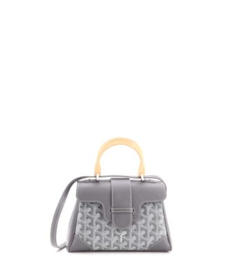  Mini Saigon Top Handle Bag Coated Canvas with Leather