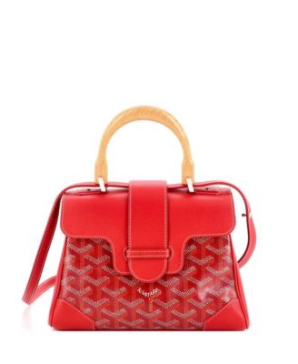  Mini Saigon Top Handle Bag Coated Canvas with Leather