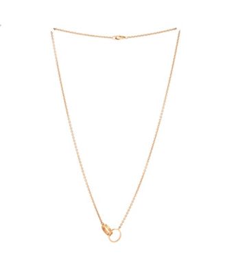 Pre-Owned Cartier Love Interlocking Necklace 18K Rose Gold, 17