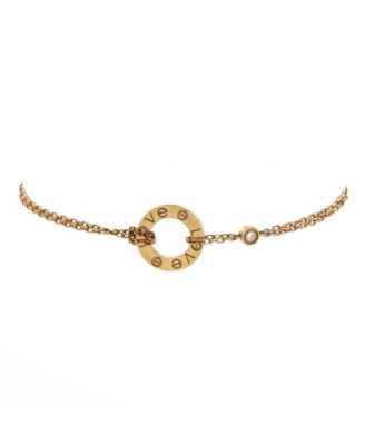  2 Diamonds Love Bracelet 18K Gold with Diamonds