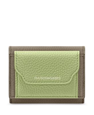 Leather Compact Trifold Wallet