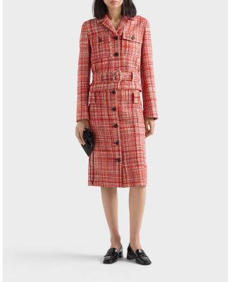 Single-Breasted Tweed Jacket & Tweed Midi Skirt - Exclusive