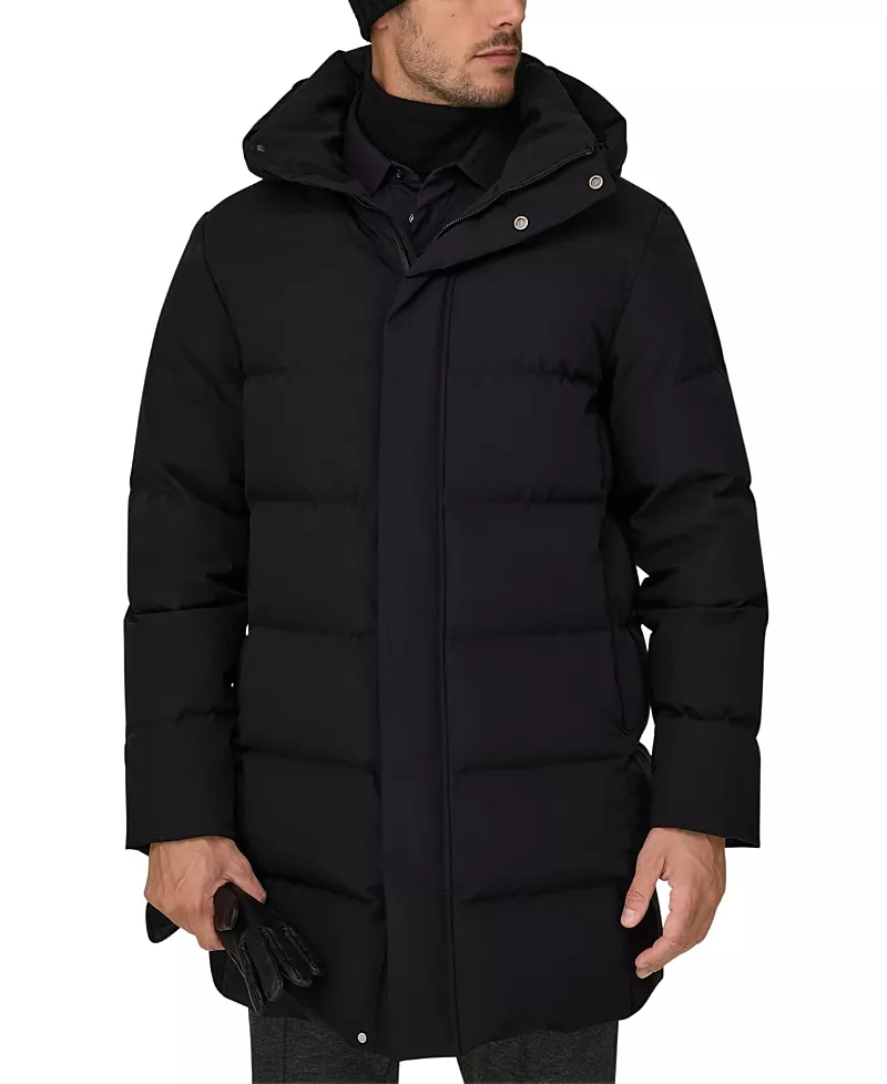 Boggi Milano Technical Fabric Padded Goose Down Parka
