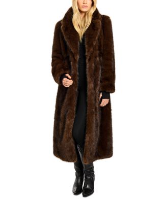 Natalia Faux Fur Belted Coat